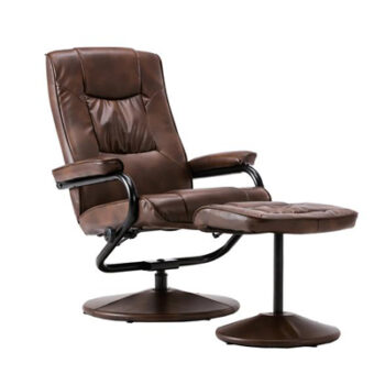 Birlea Memphis Swivel Chair and Footstool-0