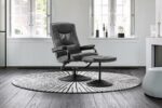 Birlea Memphis Swivel Chair and Footstool-8382