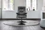 Birlea Memphis Swivel Chair and Footstool-8379