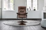 Birlea Memphis Swivel Chair and Footstool-8380