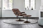 Birlea Memphis Swivel Chair and Footstool-8383