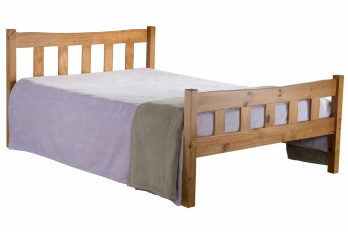 Birlea Miami wooden pine Bed-0