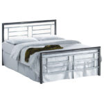 Birlea metal Montana Bed chrome & nickel-0