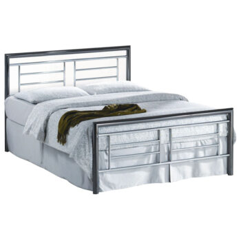Birlea metal Montana Bed chrome & nickel-0