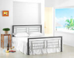 Birlea metal Montana Bed chrome & nickel-7758