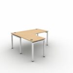 Mobili Soho2 Radial Workstation ( Ends are 800d & 600d )-9245