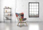 Birlea Sloane Armchair & Stool Set -8322
