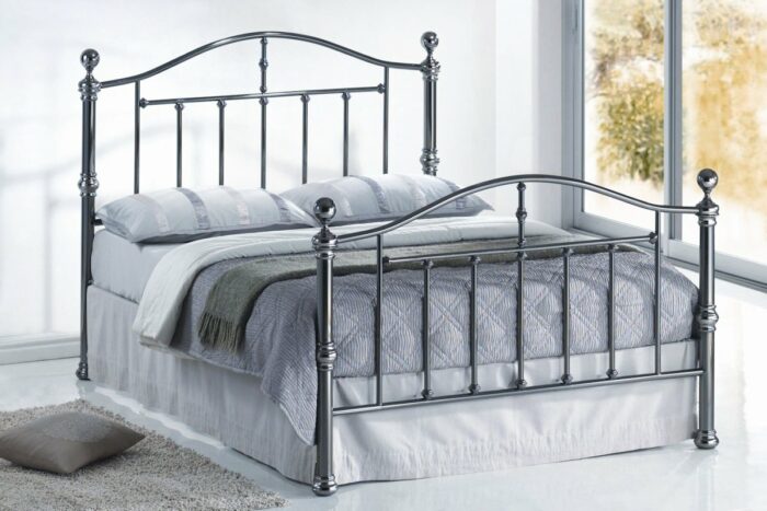 Birlea Victoria Steel Metal Bed black nickel-7739