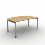 Mobili Soho2 Bow Front Executive Desk with Sliding Top-0