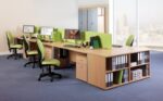 DAMS Deluxe desk high bookcase 600mm deep-11580