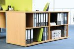 DAMS Deluxe desk high bookcase 600mm deep-11578