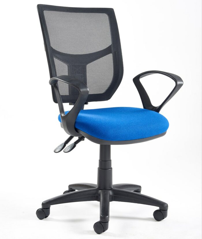 Dams Altino 2 lever high mesh back operators chair-9384