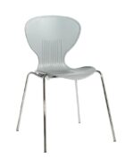 dams Sienna one piece shell chair (pack of 4) with chrome legs-10400