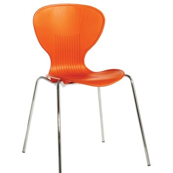 dams Sienna one piece shell chair (pack of 4) with chrome legs-0