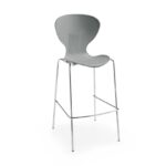 dams Sienna one piece stool with chrome legs (pack of 2)-10405