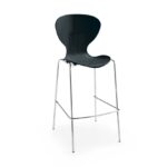 dams Sienna one piece stool with chrome legs (pack of 2)-10404