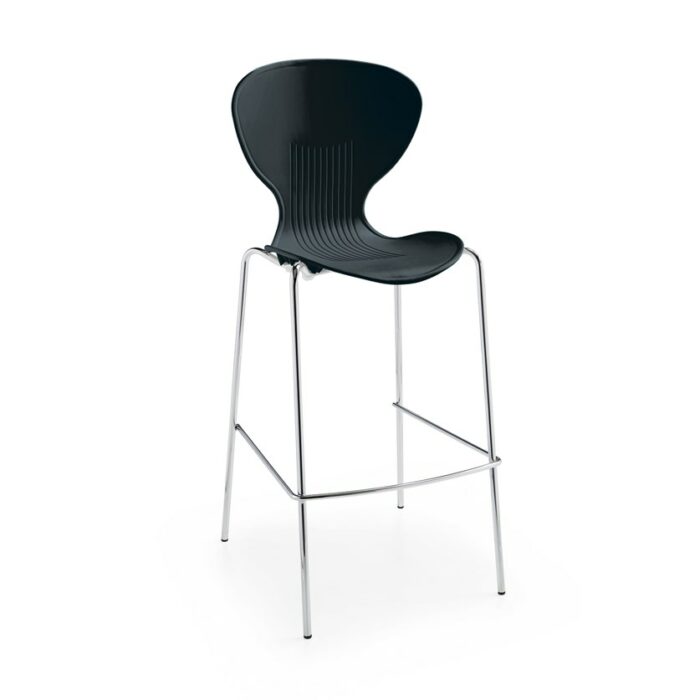 dams Sienna one piece stool with chrome legs (pack of 2)-10404
