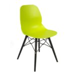 dams Strut multi-purpose chair with black oak 4 leg frame and black steel detail-10345