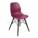 dams Strut multi-purpose chair with black oak 4 leg frame and black steel detail-10344