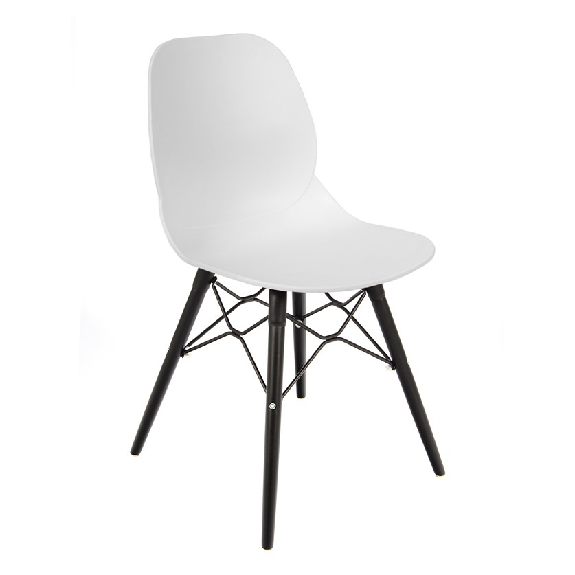dams Strut multi-purpose chair with black oak 4 leg frame and black steel detail-0 dams Strut multi-purpose chair with black oak 4 leg frame and black steel detail-0