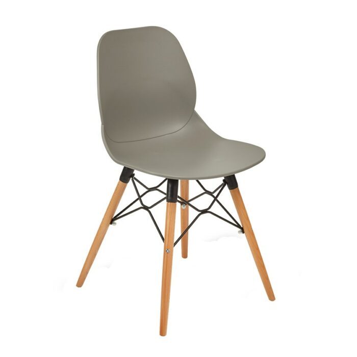 dams Strut multi-purpose Chair with natural oak 4 leg frame and black steel detail-10358