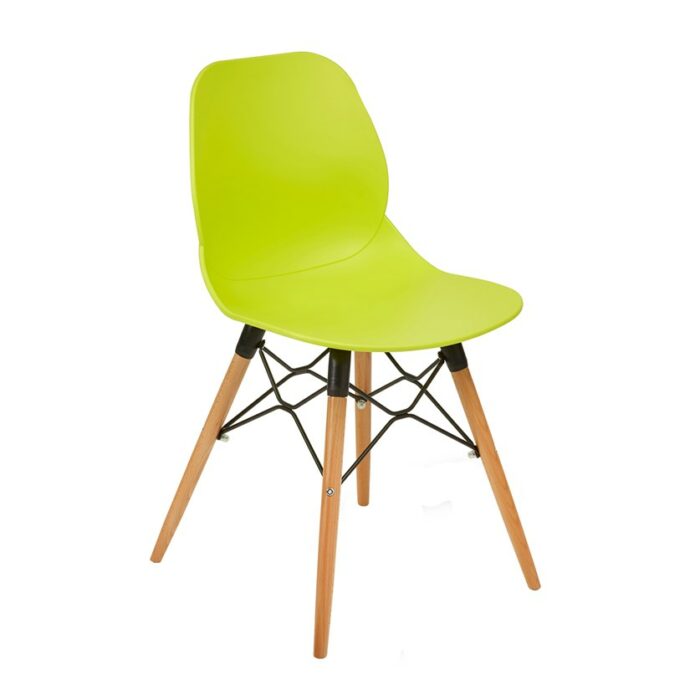 dams Strut multi-purpose Chair with natural oak 4 leg frame and black steel detail-10355