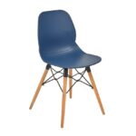 dams Strut multi-purpose Chair with natural oak 4 leg frame and black steel detail-10353