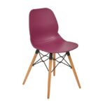 dams Strut multi-purpose Chair with natural oak 4 leg frame and black steel detail-10360