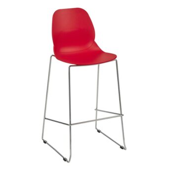 dams Strut multi-purpose stool with chrome sled frame-0