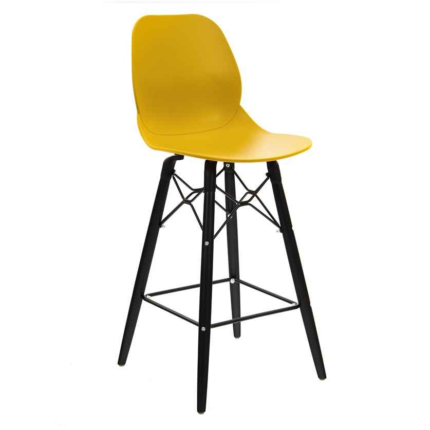 dams Strut multi-purpose stool with black oak 4 leg frame and black steel detail-0 dams Strut multi-purpose stool with black oak 4 leg frame and black steel detail-0