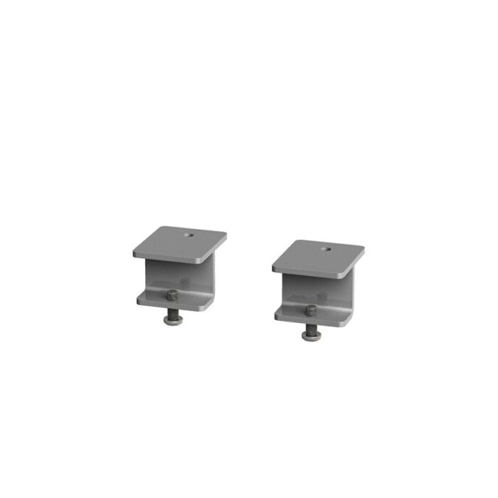 DAMS Glazed screen brackets for single Adapt and Fuze desks or runs of single desks (pair)-0
