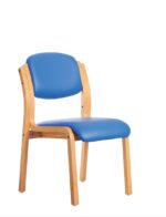 Dams Dart wooden frame stackable chair -0
