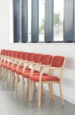 Dams Dart wooden frame stackable chair -9717