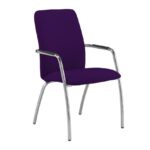 Dams Tuba 4 leg frame conference chair - Full Back-29034