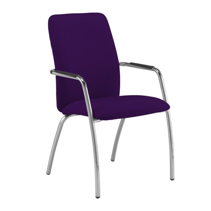 Dams Tuba 4 leg frame conference chair - Full Back-29034