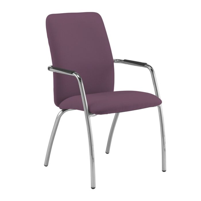 Dams Tuba 4 leg frame conference chair - Full Back-29042