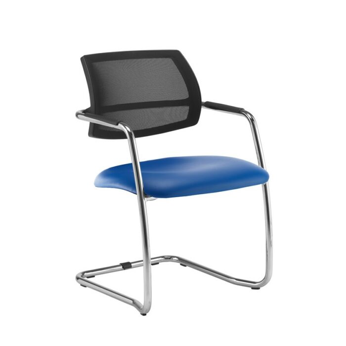 Dams Tuba cantilever frame conference chair Mesh Back-29015