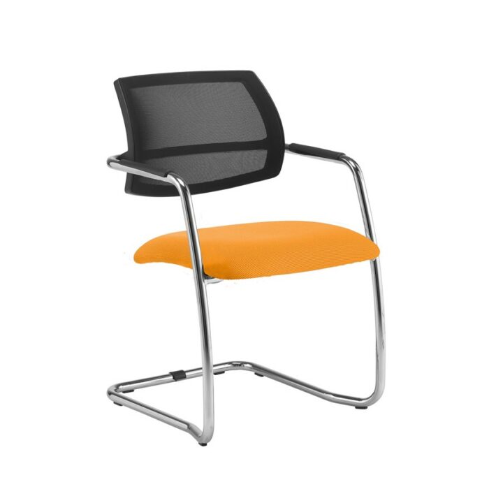 Dams Tuba cantilever frame conference chair Mesh Back-29001