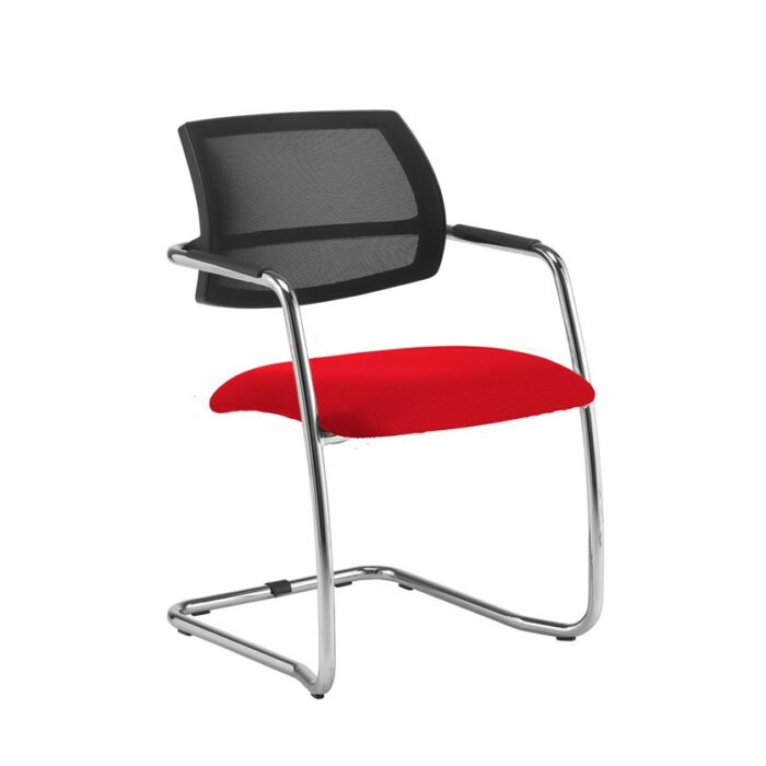 Dams Tuba cantilever frame conference chair Mesh Back-29007