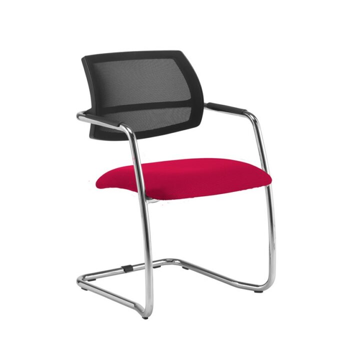 Dams Tuba cantilever frame conference chair Mesh Back-29002