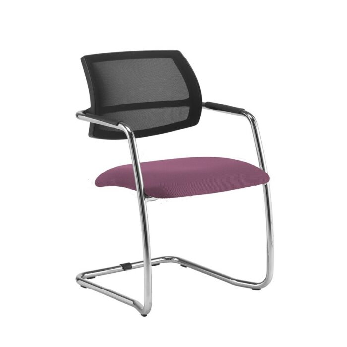 Dams Tuba cantilever frame conference chair Mesh Back-29009