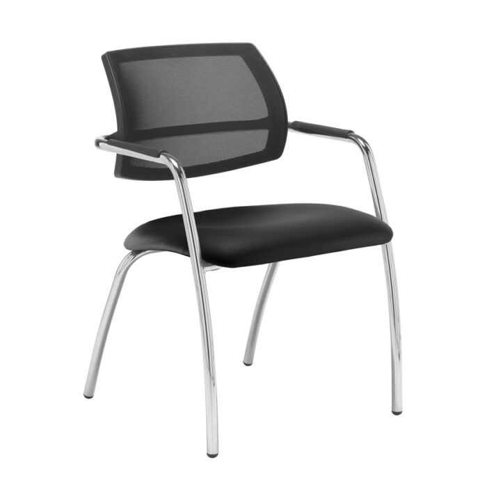 Dams Tuba 4 leg frame conference chair - Mesh Back-29069