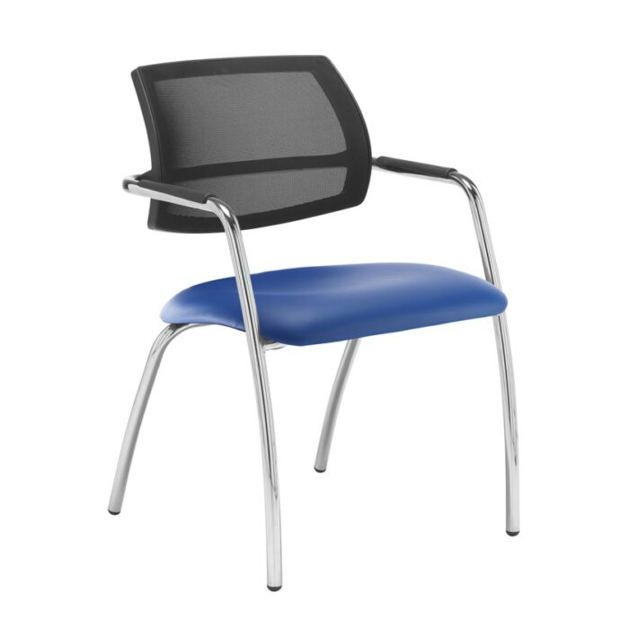 Dams Tuba 4 leg frame conference chair - Mesh Back-29061