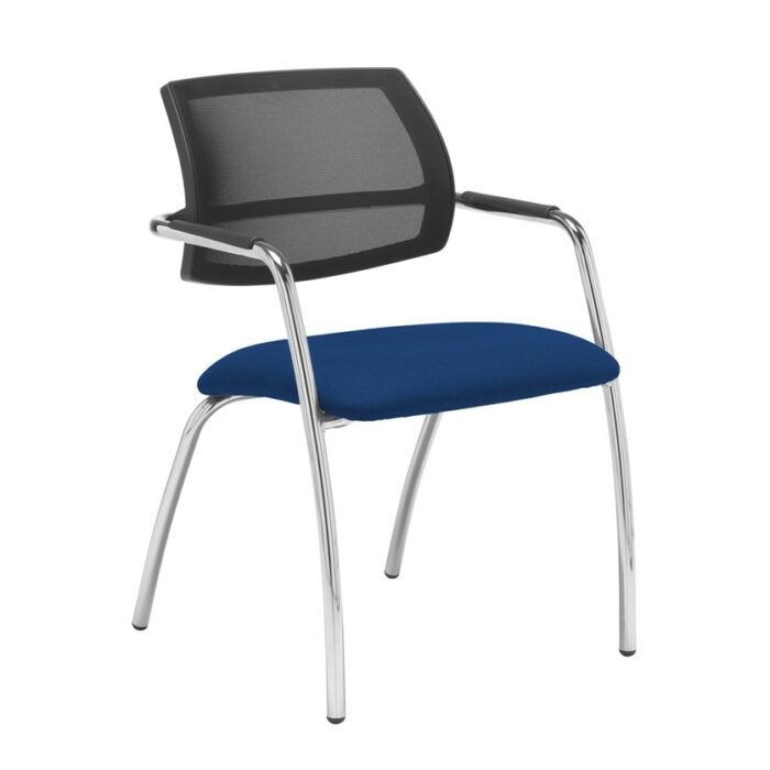 Dams Tuba 4 leg frame conference chair - Mesh Back-29056