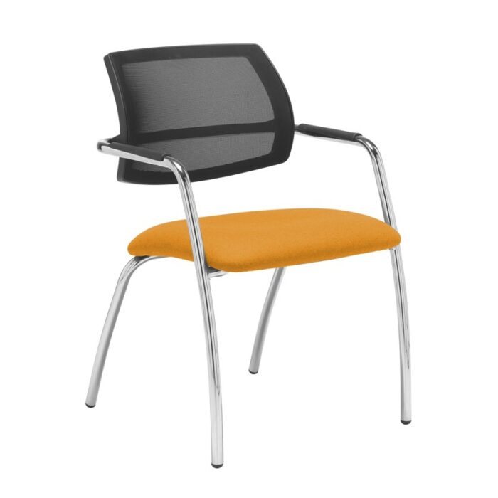 Dams Tuba 4 leg frame conference chair - Mesh Back-29060