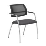 Dams Tuba 4 leg frame conference chair - Mesh Back-29053