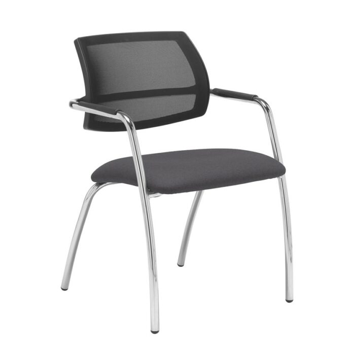 Dams Tuba 4 leg frame conference chair - Mesh Back-29053