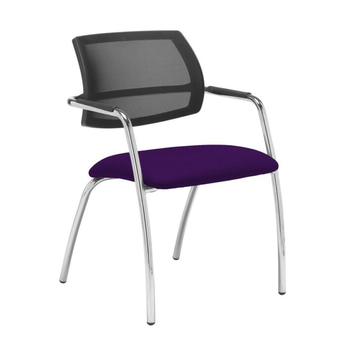 Dams Tuba 4 leg frame conference chair - Mesh Back-29065