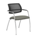 Dams Tuba 4 leg frame conference chair - Mesh Back-29058
