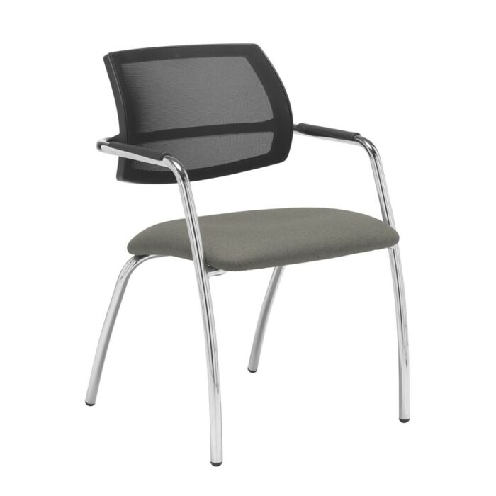 Dams Tuba 4 leg frame conference chair - Mesh Back-29058
